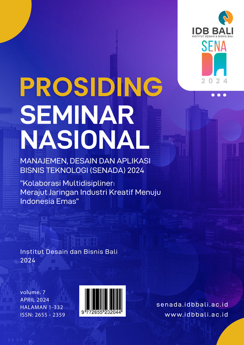 					View Vol. 7 (2024): SENADA (Seminar Nasional Manajemen, Desain dan Aplikasi Bisnis Teknologi)
				